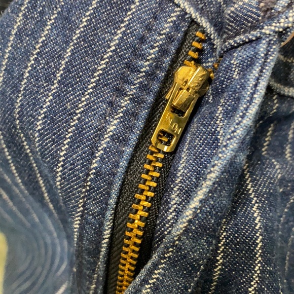 Vintage 80s 90s High Waist Pinstripe mom jeans - Picture 3 of 11